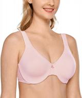 flattering & comfortable plus size minimizer bra with full coverage & seamless design for women by delimira logo