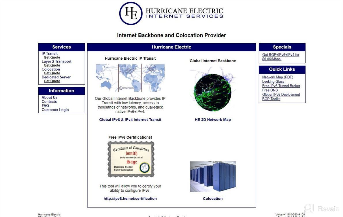 img 1 attached to Hurricane Electric review by Jermaine Krishnamoorthy