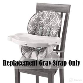 img 2 attached to 🪑 Fisher Price Space Saver High Chair Replacement Straps - Gray BJV38