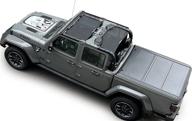 🚙 jeep gladiator jt 4 door top sunshade by shadeidea - front & rear (2-piece set) | black mesh screen wrangler cover with uv blocking | includes grabbag pouch | lasts 10 years (2018 - current) логотип