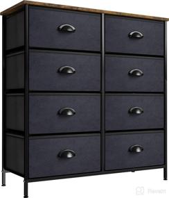 img 4 attached to 🗄️ Sorbus 8 Drawer Fabric Dresser for Bedroom - Convenient and Lightweight Storage Organizer for Clothing, Closet, Living Room, Dorm Room & More