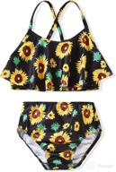 👙 2pcs tankini bathing suit for baby girls - toddler girl swimsuit, infant little kids bikini, ideal for summer beach outfits logo