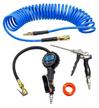 150 psi digital tire inflator gauge air compressor accessories kit with 25 ft polyurethane recoil hose and adjustable blow gun - yotoo heavy duty set logo