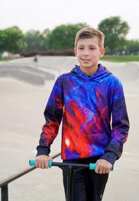 img 3 attached to 7-15 Year Olds: UNICOMIDEA Unisex 3D Print Hoodies With Pocket - Perfect For Kids!