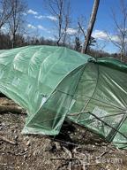 img 1 attached to YOLENY 20' X 10' X 7' Greenhouse: Large Portable Walking Tunnel Tent For Gardening & Plant Hot House - White review by Juan Harrington