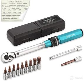 img 4 attached to Professional YESKING 1/4-Inch Drive Click Torque Wrench Set: 72-Tooth Dual-Direction Adjustable with Bit Sockets, 20-200in.lb / 2.26-22.6Nm Range