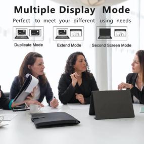img 2 attached to 🖥️ IVV 4K Portable Monitor External Computer - 15.6", 3840X2160, Wall Mountable, Built-In Speakers, USB Hub