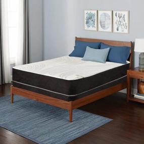 img 3 attached to 10-Inch Medium Plush Tight Top Memory Foam Gel Foam Mattress And 4" Low Profile Split Wood Box Spring/Foundation Set For Back Support - Full Size 53X74" By Greton