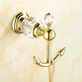img 2 attached to OWOFAN Gold HK-25 Wall Hooks Clothes Rack Towel Hanger Kitchen Bathroom Luxury Accessories