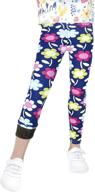 zukocert fleece leggings cashmere 2p c 140 girls' clothing : leggings logo