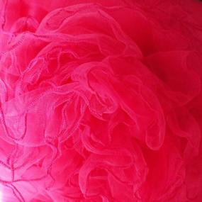 img 2 attached to Enhance Your Party Décor With OakHaomie 10Ft Rose Red Tulle Tutu Table Skirt And 15Pcs String Lights - Perfect For Weddings, Birthdays And Home Decoration!