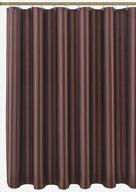 занавеска для душа из коричневой ткани biscaynebay: водоотталкивающая, устойчивая к ржавчине и машинная стирка с дамасскими полосами и утяжеленным дном - 72x72 дюйма логотип