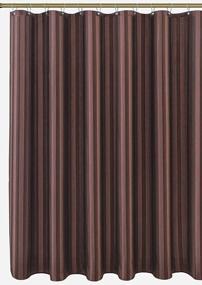 img 4 attached to Biscaynebay Brown Fabric Shower Curtain: Water Repellent, Rust Resistant, And Machine Washable With Damask Stripes And Weighted Bottom - 72X72 Inches