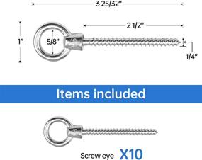 img 3 attached to Muzata Stainless Screws Terminal Tapping Fasteners ~ Screws