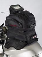 🏍️ motorcycle tank bag - tour master elite strap mount tri-bag in black (one size) логотип