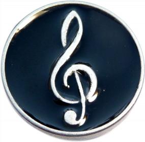 img 4 attached to 18Mm Treble Clef Snap Charm - Add Style To Your Look!