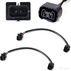 img 4 attached to 🚗 Enhance Your Vehicle's Efficacy: iJDMTOY P13W 12277 Extension Wire Harness Sockets for Daytime Running Lamps and Fog Lights Retrofit Work