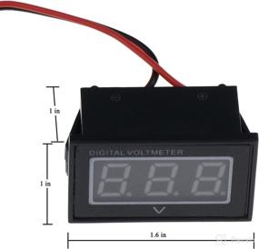 img 2 attached to Holdia Golf Cart Waterproof Digital Volt Meter ⚡️ Battery Gauge 48V - Club Car EZGO Yamaha Blue