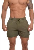maximize your muscle-building potential with youngla men's bodybuilding gym workout shorts 102 logo