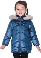 girls' winter jackets: sherpa-lined hooded coats with waterproof, windproof shiny exterior - thick, warm, lightweight and puffy cotton outerwear logo