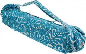 img 3 attached to Velvety Teal Hugger Mugger Alaya Yoga Mat Bag - Stylish And Convenient Storage Solution