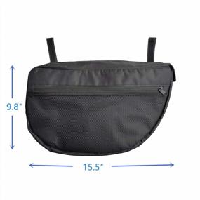 img 2 attached to Black Stroller Organizer With Insulation And Side Sling Saddle Bag For Improved Convenience And Functionality