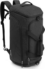 img 4 attached to 45L 3-Way Duffle Backpack Gym Bag: идеально подходит для мужчин и женщин, занимающихся спортом, путешествий и поездок с ночевкой | G4Free