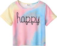 boyoo sleeve fashion crewneck rolled girls' clothing - tops, tees & blouses logo