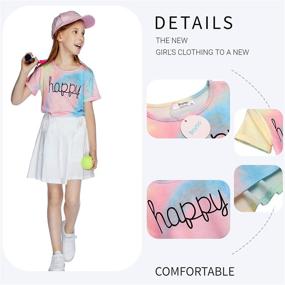 img 1 attached to Boyoo Sleeve Fashion Crewneck Rolled Girls' Clothing - Tops, Tees & Blouses