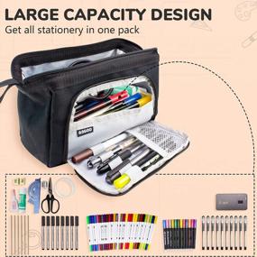 img 2 attached to Teskyer'S Extra Large Pencil Case: Perfect Solution For Students And Professionals