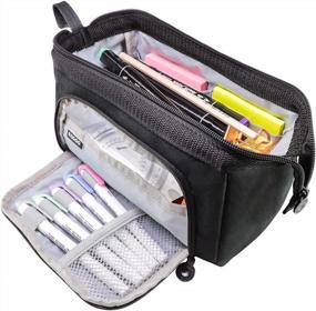 img 4 attached to Teskyer'S Extra Large Pencil Case: Perfect Solution For Students And Professionals
