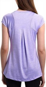 img 3 attached to SPECIALMAGIC Women'S Athletic Fashion Short Sleeve Crew Neck Loose T-Shirt Lavender L