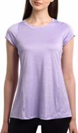 specialmagic women's athletic fashion short sleeve crew neck loose t-shirt lavender l logo