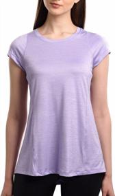 img 4 attached to SPECIALMAGIC Women'S Athletic Fashion Short Sleeve Crew Neck Loose T-Shirt Lavender L