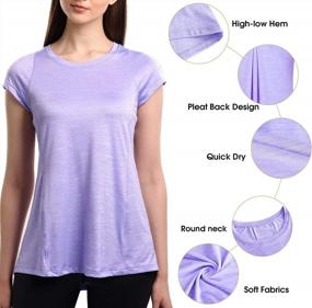 img 1 attached to SPECIALMAGIC Women'S Athletic Fashion Short Sleeve Crew Neck Loose T-Shirt Lavender L