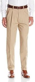 img 1 attached to Smart Style: Savane Men'S Pleated Khaki Dress Pant For A Polished Look