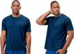 men's upf 50+ sun protection moisture wicking t-shirts - 2 or 5 pack cool dri-fit short sleeve workout tees for devops logo