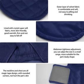 img 1 attached to 🧥 Navy Blue Dog Vest Winter Coat: Warm and Windproof Clothes for Small Dogs, Lightweight Pet Jacket for Cold Weather, Perfect for Indoor and Outdoor Use