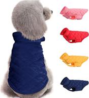 🧥 navy blue dog vest winter coat: warm and windproof clothes for small dogs, lightweight pet jacket for cold weather, perfect for indoor and outdoor use логотип