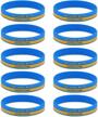 support ukraine with 10pcs i stand with ukraine flag bracelet set - pray and show your solidarity for ukraine logo