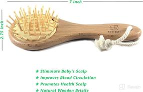 img 2 attached to 👶 Babysoft Baby Hair Brush & Comb Set for Newborns & Toddlers - Promoting Scalp Health, Circulation & Growth - Prevents Cradle Cap - Perfect Baby Shower Gift! (5 Piece Set)