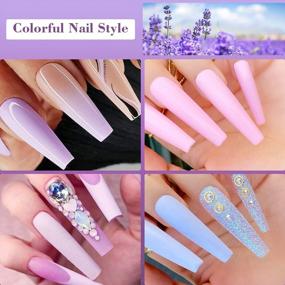 img 1 attached to Vrenmol Purple Series Poly Nail Gel Set - 6 Colors Cat Eye Builder Nail Kit For Nail Enhancement, Nail Art, And French Manicure By Nail Professionals