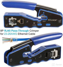 img 2 attached to 🔧 Solsop Pass Through RJ45 Crimp Tool Kit: Efficient Ethernet Crimper for Pass Through RJ45 Connectors