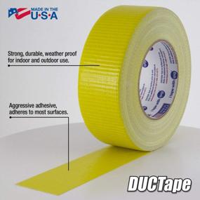 img 3 attached to Yellow IPG JobSite DUCTape, Colored Duct Tape, 1.88" X 60 Yd - Single Roll For Superior Strength And Durability
