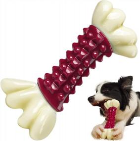 img 4 attached to Bacon-Flavored Indestructible Chew Bone Toy For Large And Medium Breeds - RMolitty'S Best Dog Toys For Aggressive Chewers