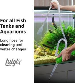 img 3 attached to 🐠 Efficient Hand Syphon Pump: Luigi's Aquarium/Fish Tank Siphon and Gravel Cleaner for Quick Water Replacement!