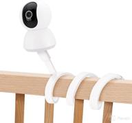 universal baby monitor mount, 27.5 inch white twist mount for arlo, motorola and most monitors cameras - no tools or wall damage required logo