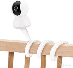 img 4 attached to Universal Baby Monitor Mount, 27.5 inch White Twist Mount for Arlo, Motorola and Most Monitors Cameras - No Tools or Wall Damage Required