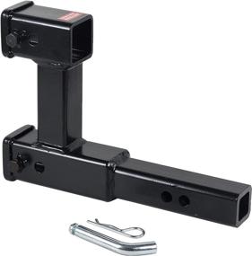 img 3 attached to 🔧 REYSUN 864131 Dual Hitch Receiver: 7-1/2 inch Rise/Drop Extension with Pin & Clip - Fits 2 inch Hitch