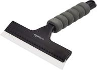 efficient amazon basics window squeegee: handle for glass, mirror, car window cleaning logo